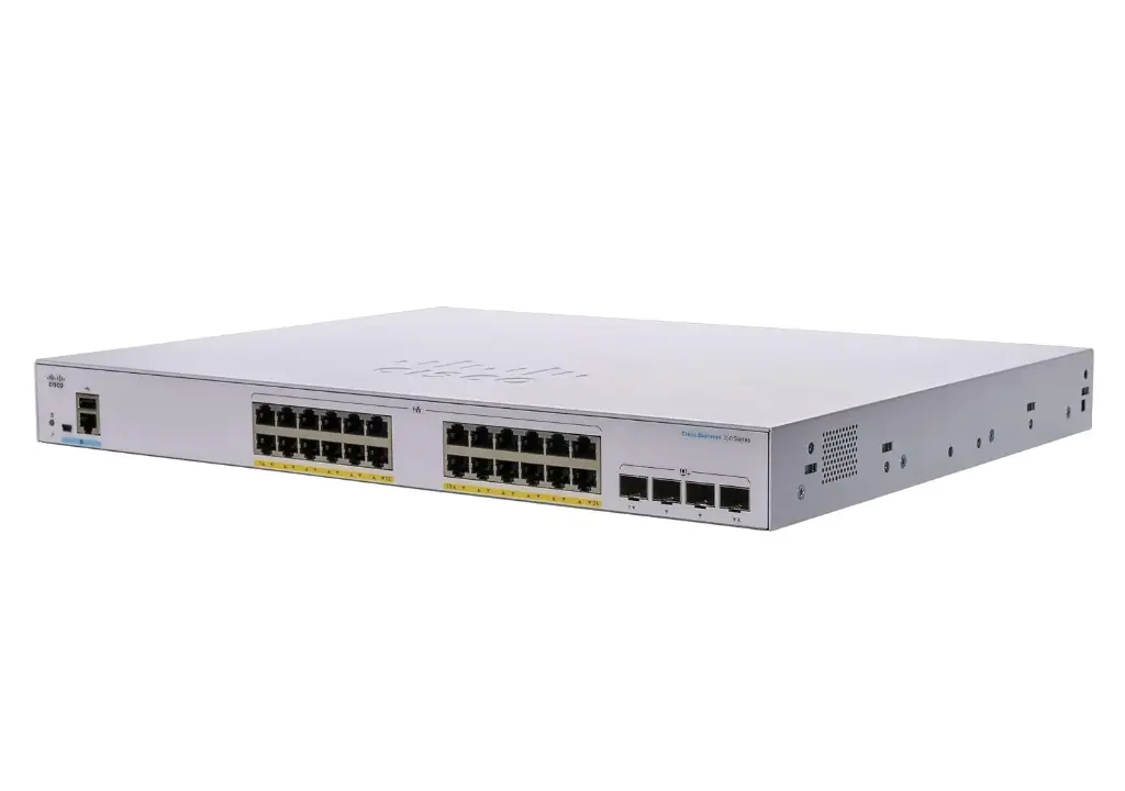 Cisco Business CBS350-24FP-4X Managed Switch | 24 Port GE | Full PoE | 4x10G SFP+ | Limited Lifetime Protection (CBS350-24FP-4X-NA) 