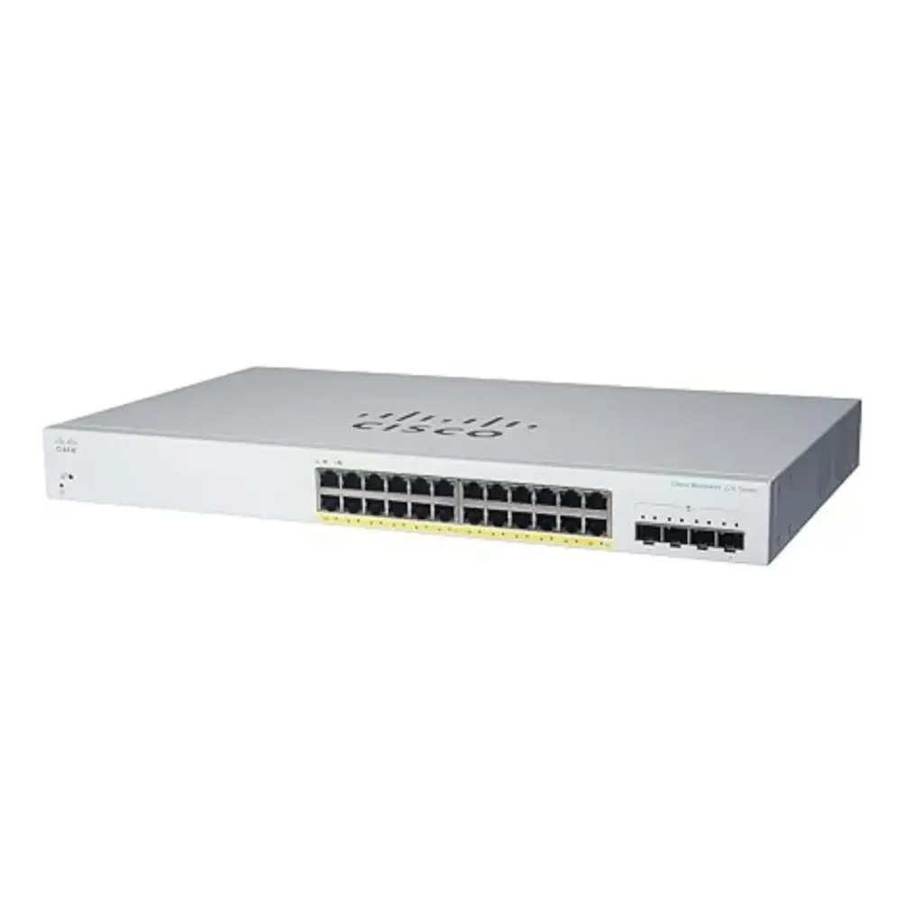 CISCO DESIGNED Business CBS220-24P-4G Smart Switch | 24 Port GE | PoE | 4x1G SFP | 3-Year Limited Hardware Warranty (CBS220-24P-4G-NA) 