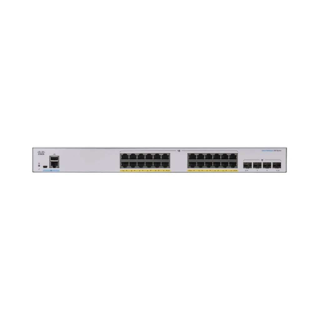 CISCO CBS350 Managed switch 24-port GE, PoE, 4x10G SFP+(CBS350-24P-4X-EU)
