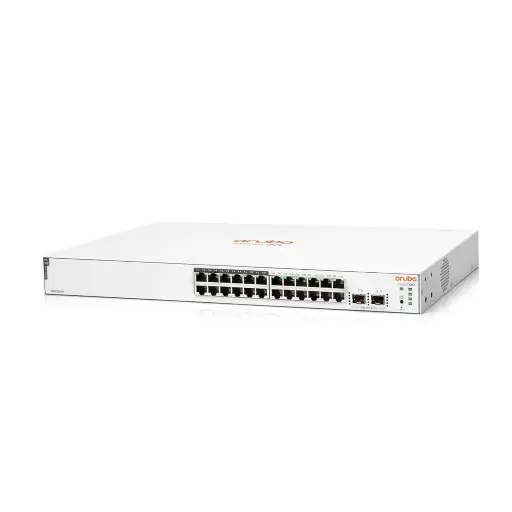 ARUBA / 1830 / JL813A / 24 PORT GIGABIT ( 12 POE - 195 WATTS ) & 2SFP SMART SWITCH