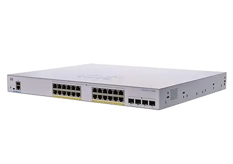 Cisco Business CBS350-24P-4X Managed Switch, 24 Port GE, PoE, 4x10G SFP+, Limited Lifetime Protection (CBS350-24P-4X) 