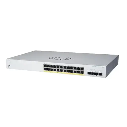 CISCO DESIGNED Business CBS220-24P-4G Smart Switch | 24 Port GE | PoE | 4x1G SFP | 3-Year Limited Hardware Warranty (CBS220-24P-4G-NA) 