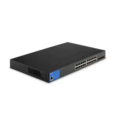 Linksys 24 Port Gigabit ( 24 POE - 410 W ) + 4 x 10G SFP Managed Switch / LGS328MPC 
