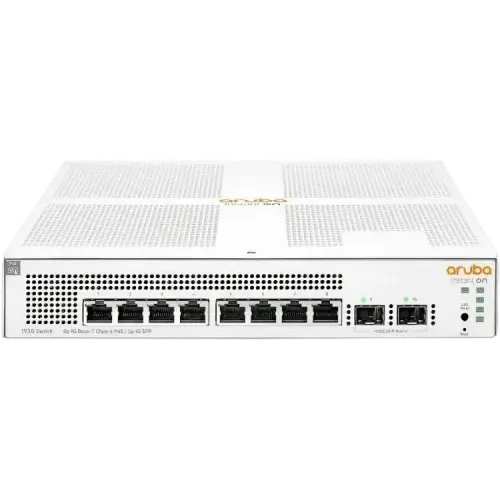 HP Aruba 8 Port Gigabit ( 8 POE - 124 Watts ) & 2 SFP smart managed Switch / 1930 8G 2SFP 124W / JL681A