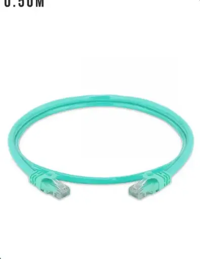 Prolink UNSHIELDED CAT6 PATCH CORD W/ T568B WIRING, 0.5M, LSZH Turquoise  (PL-PC-U6-0.5TQ)